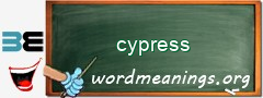 WordMeaning blackboard for cypress